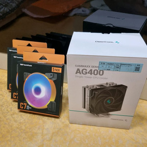 (중고) AG400 쿨러 (하자 있음) +쿨링팬 3개