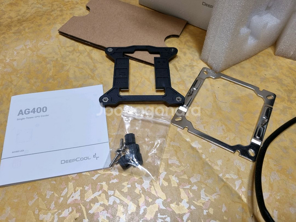 (중고) AG400 쿨러 (하자 있음) +쿨링팬 3개--5