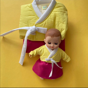 꽁떼레베 여아 한복 라지