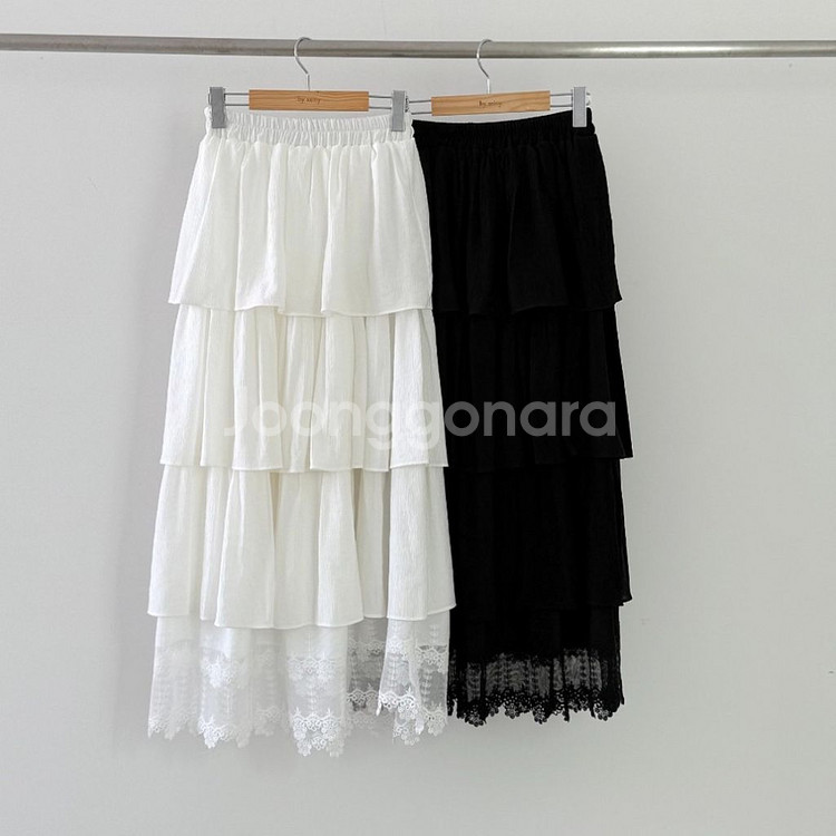 바이씨니 아이브스커트 블랙 키작녀 택포--3