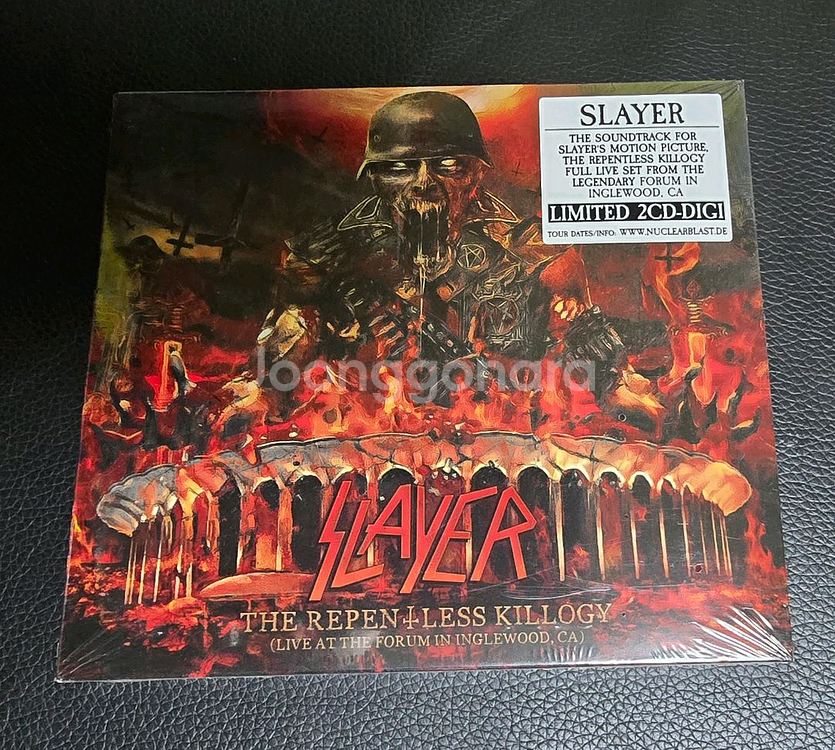 헤비메탈 밴드 슬레이어 공연라이브 CD 한정--0