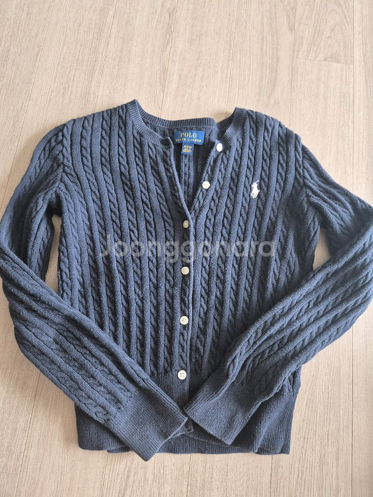 폴로키즈 케이블 가디건 M--0