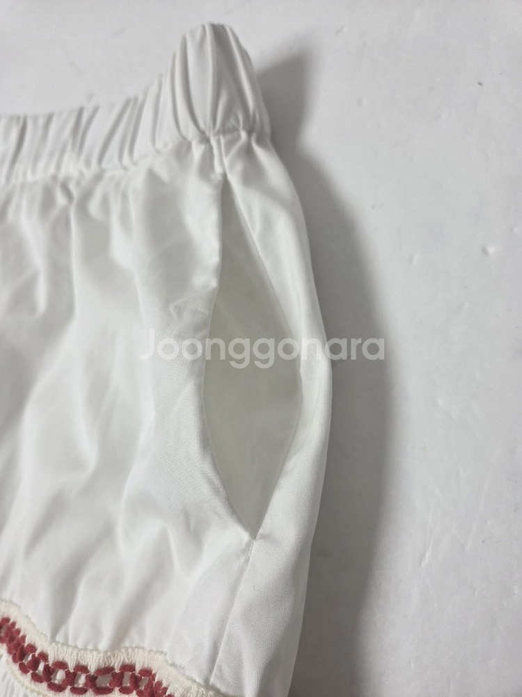 주네 JOUR/NE 자수펀칭 롱스커트 화이트(S)--4