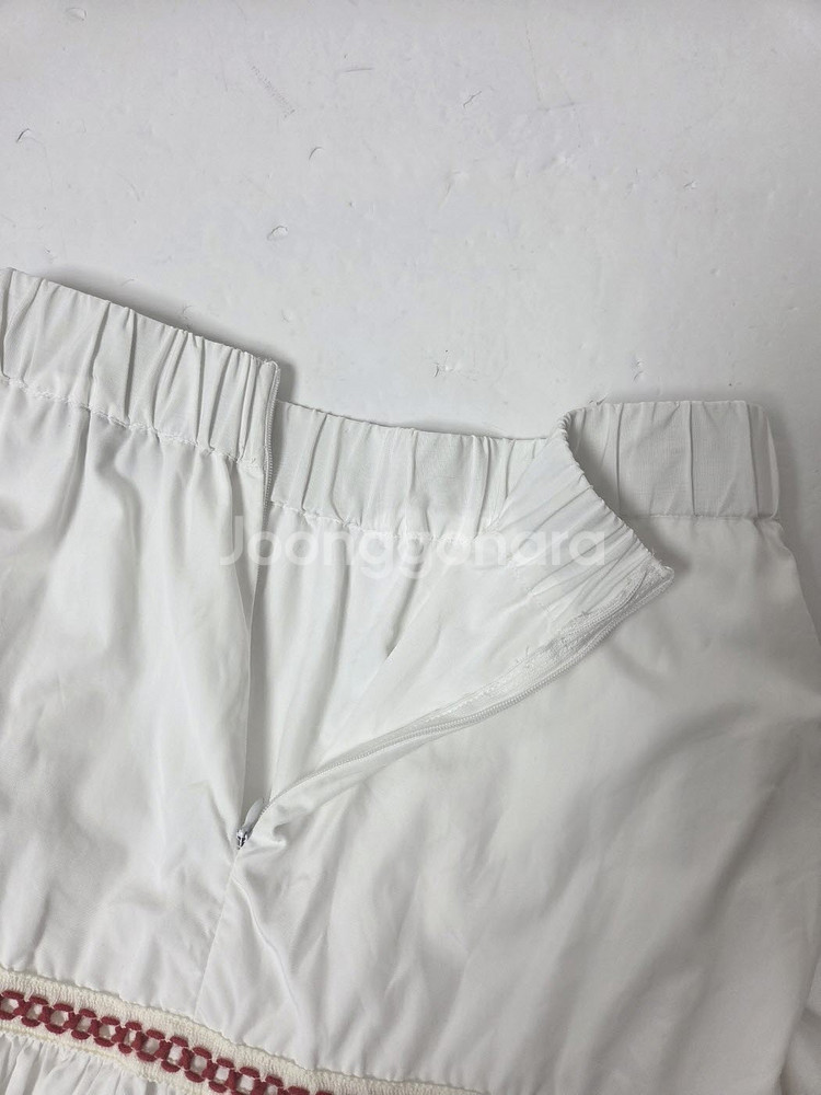 주네 JOUR/NE 자수펀칭 롱스커트 화이트(S)--3
