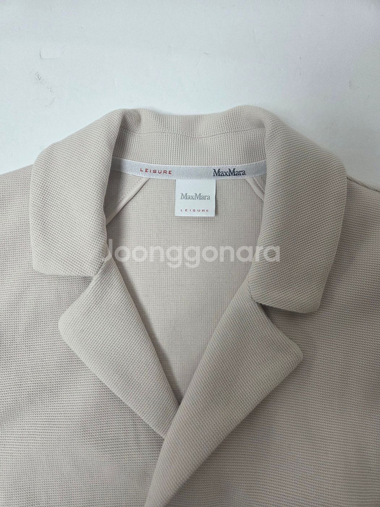 막스마라 오픈형 포켓 면 자켓 아이보리(S)--9