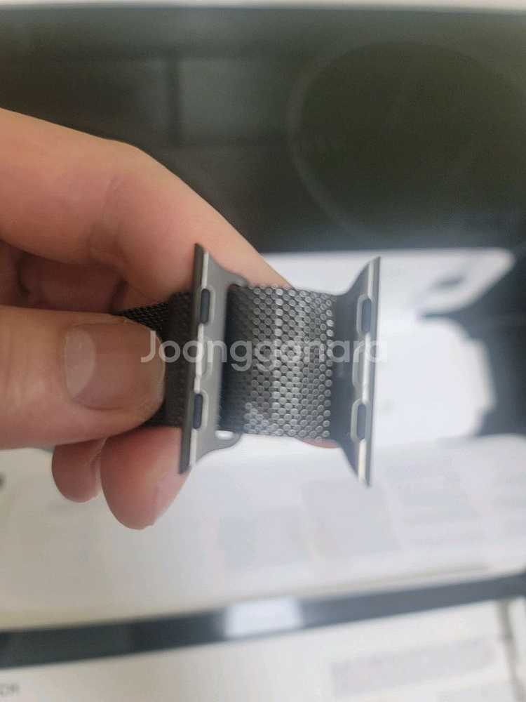 정품 애플 워치 밀레니즈루프 그라파이트 41mm 박스풀--2