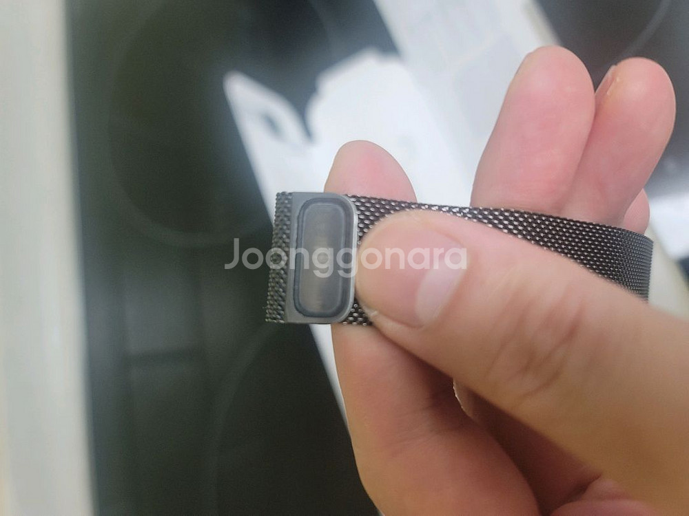 정품 애플 워치 밀레니즈루프 그라파이트 41mm 박스풀--4
