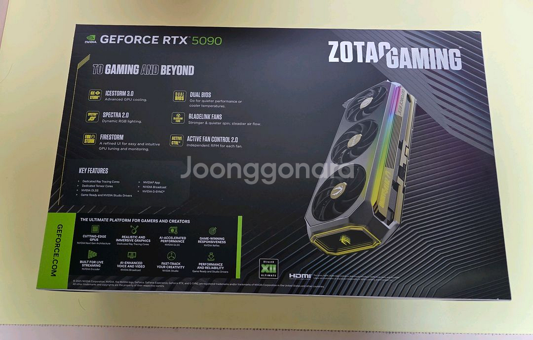 [조텍] 지포스 RTX 5090 AMP(25.7월구매)--1