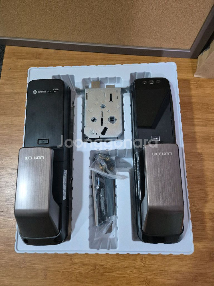 솔리티 얼굴인식 무타공 푸시풀 도어락 WP-500A--3