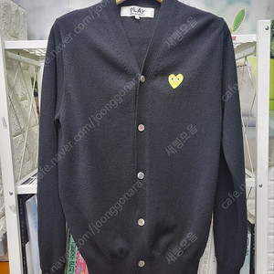 꼼데가르송 가디건 골드와펜 남성니트 100 MJ54
