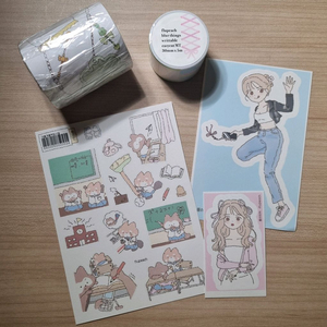 플러피치 키스컷, 이지컷 마스킹테이프 (다꾸 포용)