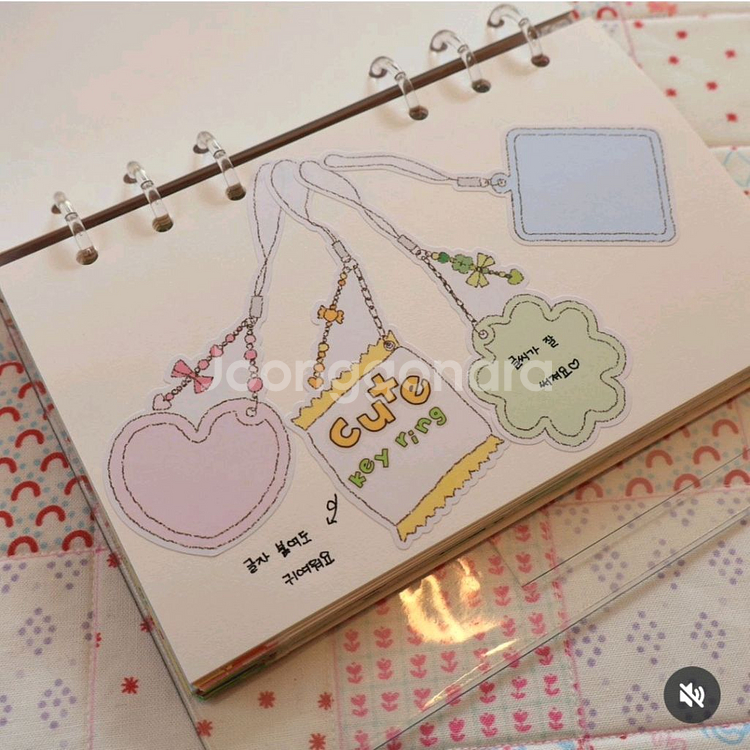 플러피치 키스컷, 이지컷 마스킹테이프 (다꾸 포용)--1