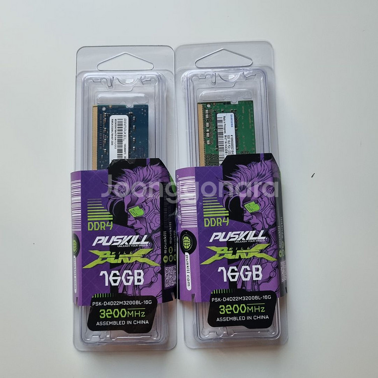 노트북용 DDR4 8gb 3200Mhz RAM * 2--1