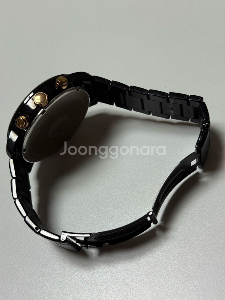 알바 메탈시계 블랙골드 단품--1