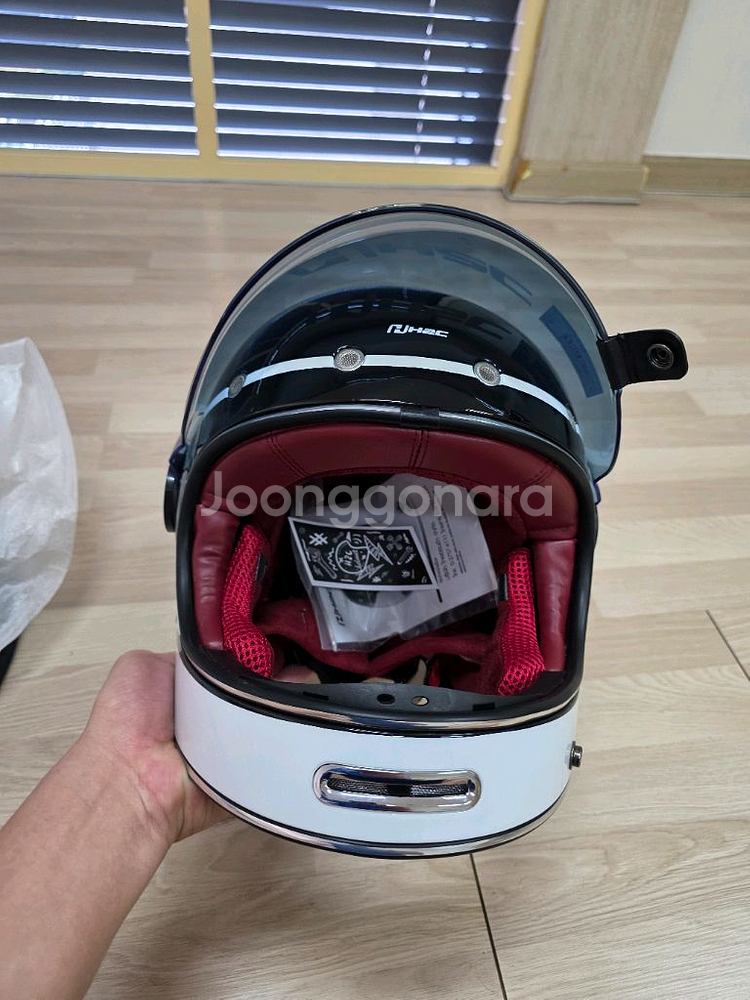 레트로 오토바이 헬맷--1