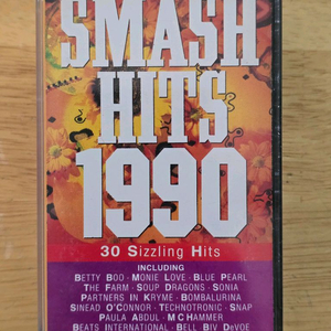 SMASH HITS 1990 더블 카세트 테이프