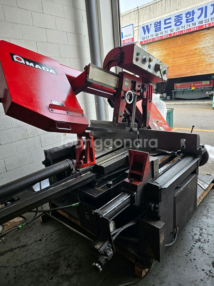 중고 아마다(amada)밴드쏘,밴드쇼,톱기계**각도절단--0