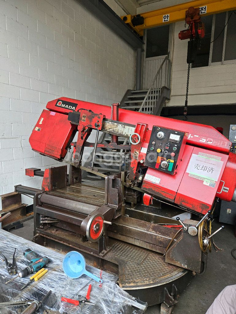 중고 아마다(amada)밴드쏘,밴드쇼,톱기계**각도절단--6