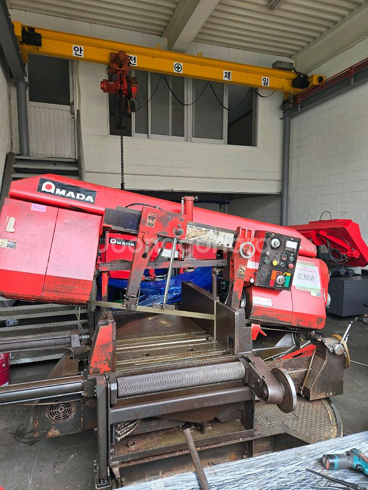 중고 아마다(amada)밴드쏘,밴드쇼,톱기계**각도절단--5