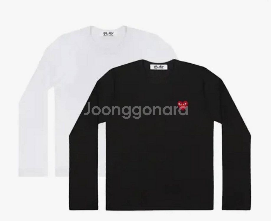 꼼데가르송 롱슬리브 긴팔티 (새상품)--0