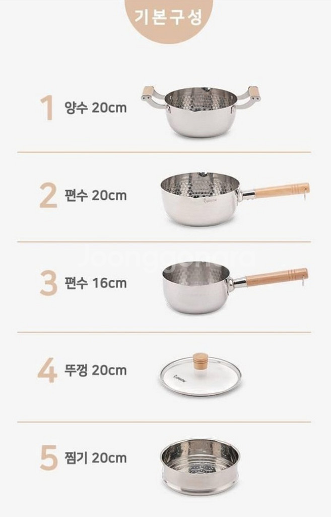 [독일프시케] 바인 함마톤 냄비 5종 세트--2