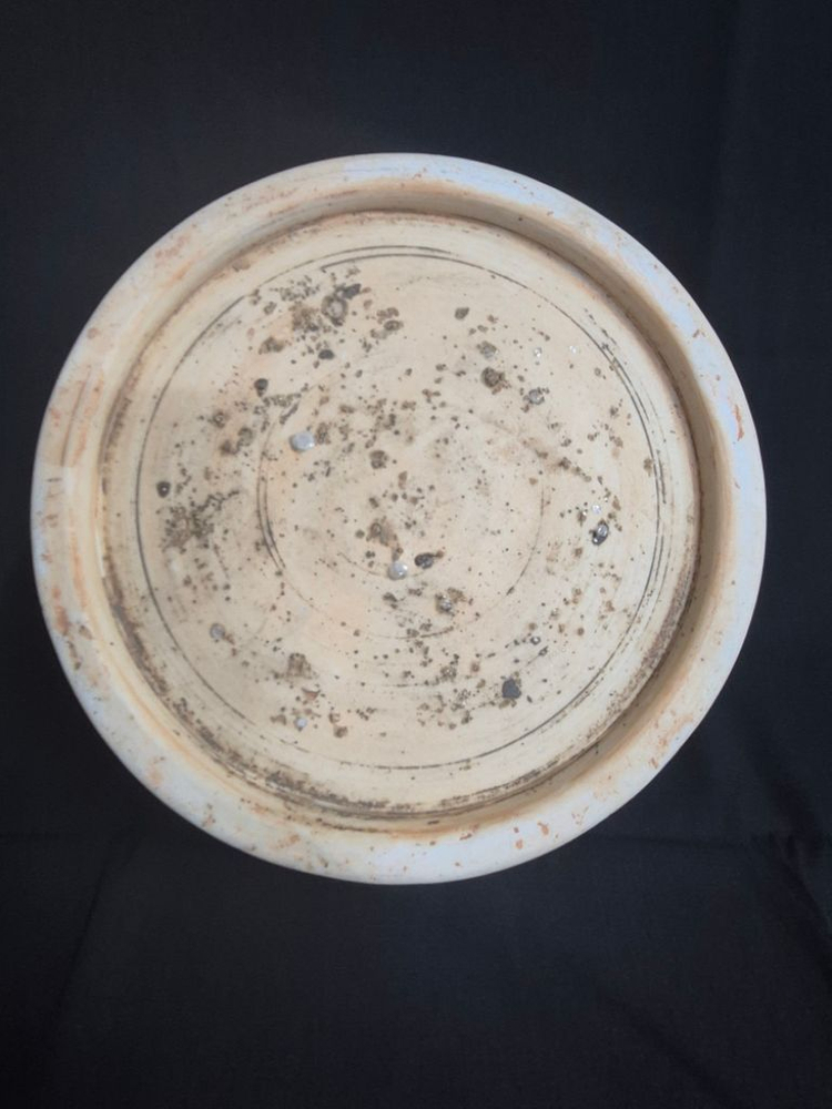 중국도자기 청화 백자 수초 어문 차호. 단지. 항아리. 이미지