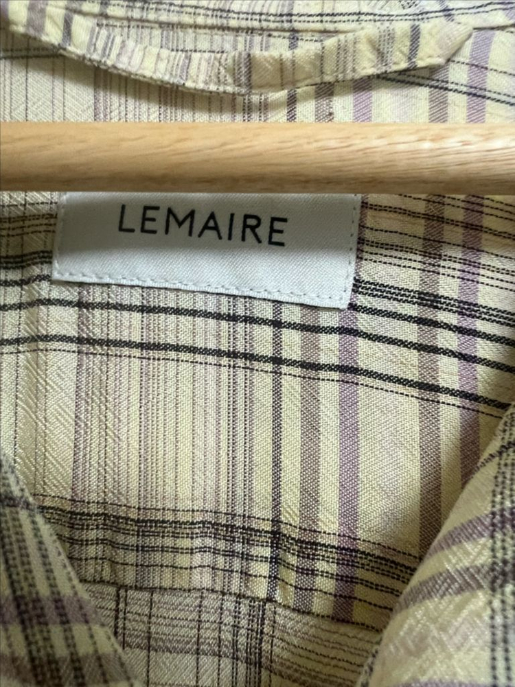 [판매완료]르메르/20SS 멀티컬러 컨버터블 체크셔츠/46--4