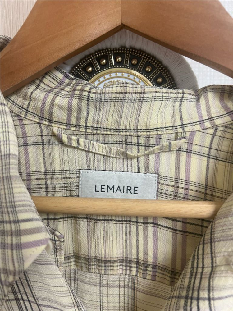 [판매완료]르메르/20SS 멀티컬러 컨버터블 체크셔츠/46--7