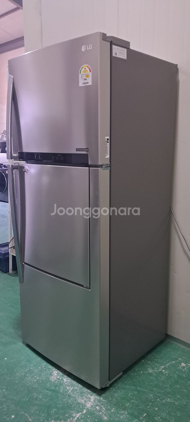 1588 엘지 441L 2도어냉장고(메탈)--2