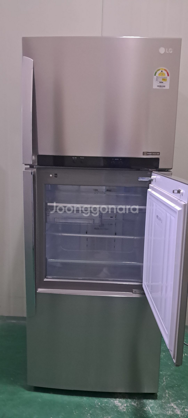 1588 엘지 441L 2도어냉장고(메탈)--3