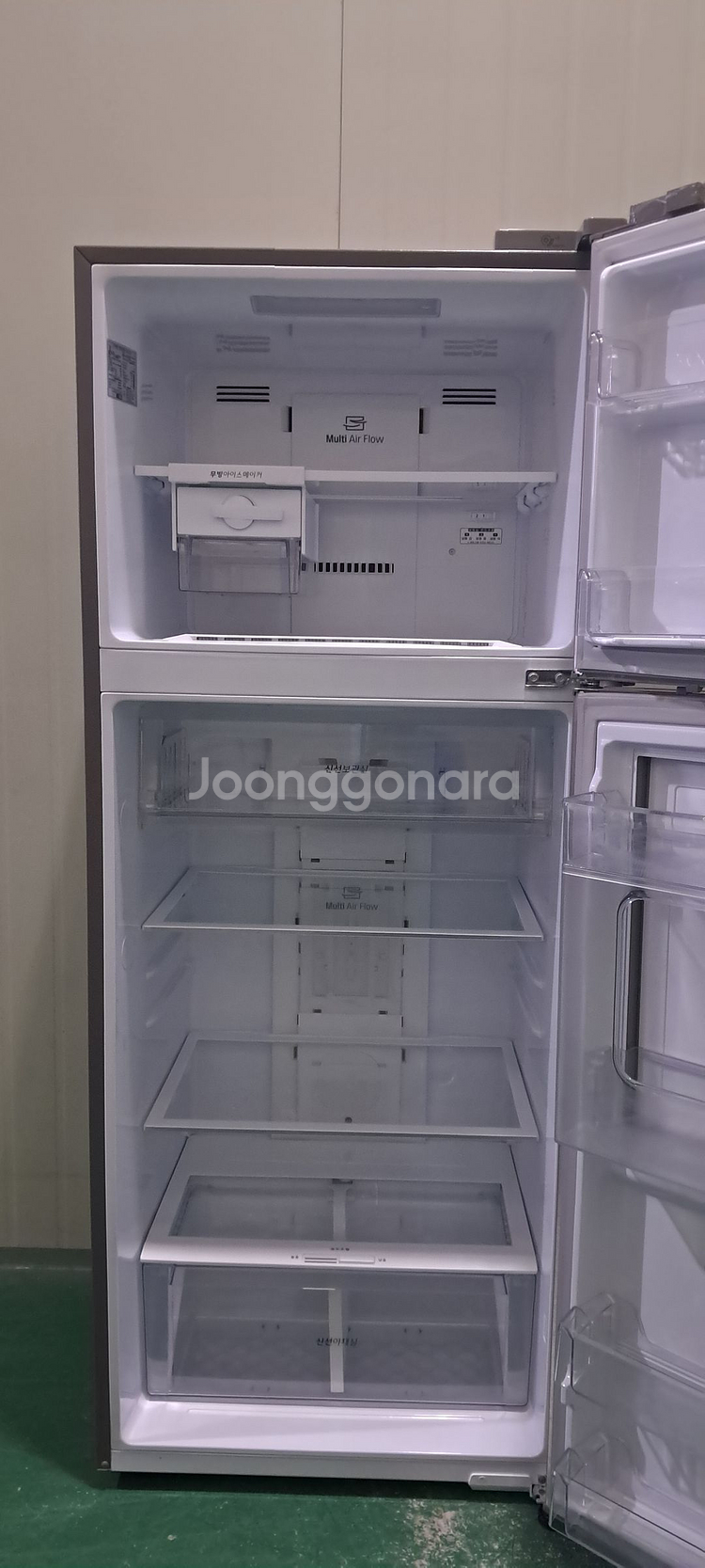 1588 엘지 441L 2도어냉장고(메탈)--4