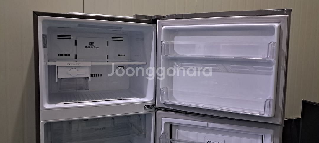 1588 엘지 441L 2도어냉장고(메탈)--6