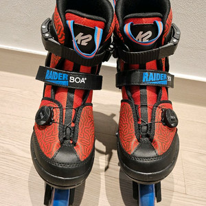 아동 K2 인라인 레이더 보아 레드블루 M사이즈