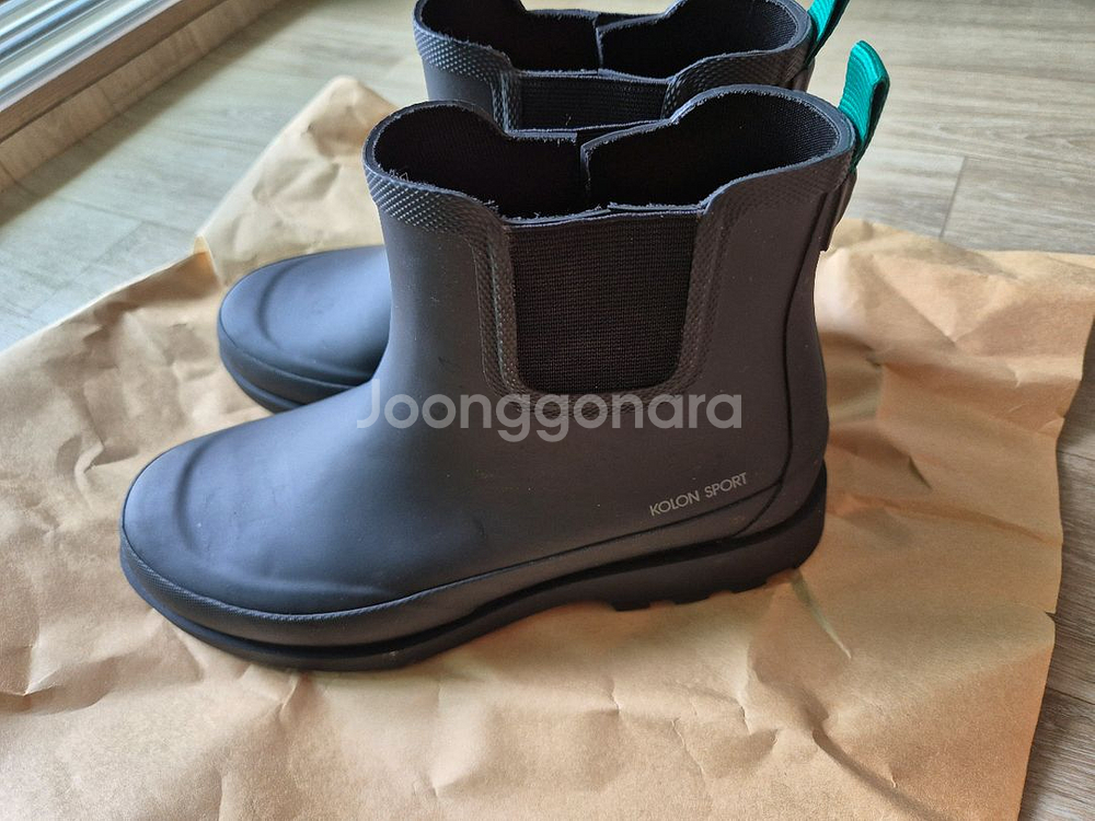 코오롱 레인부츠 250 블랙--1