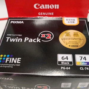 [새상품] 캐논 잉크 PG64,CL74 세트
