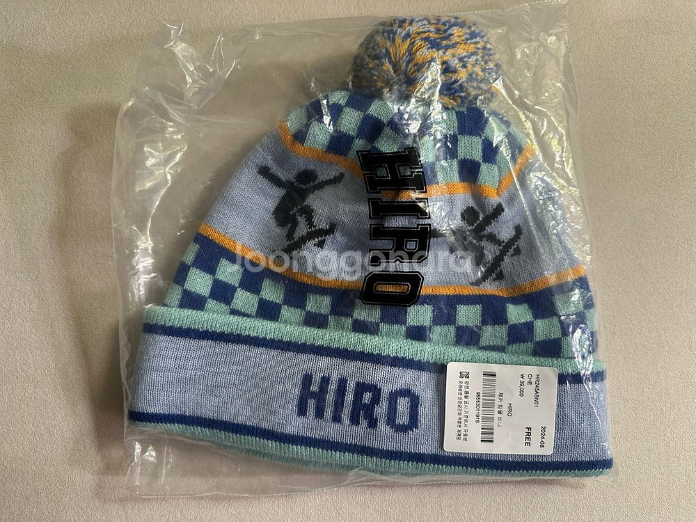 히로 체커방울비니--0