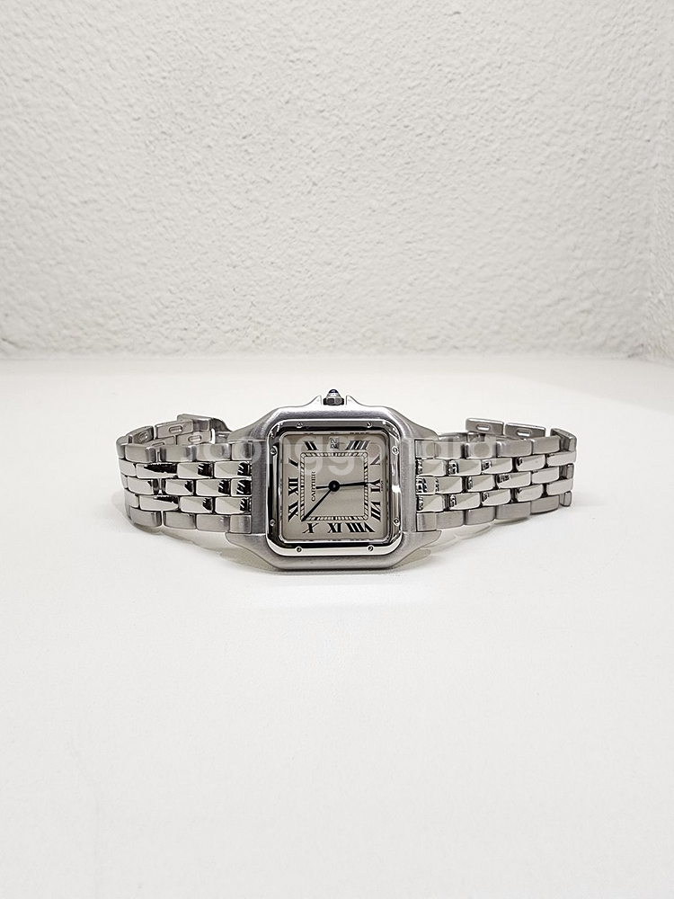 까르띠에 1300 팬더 스틸 쿼츠 라지--4