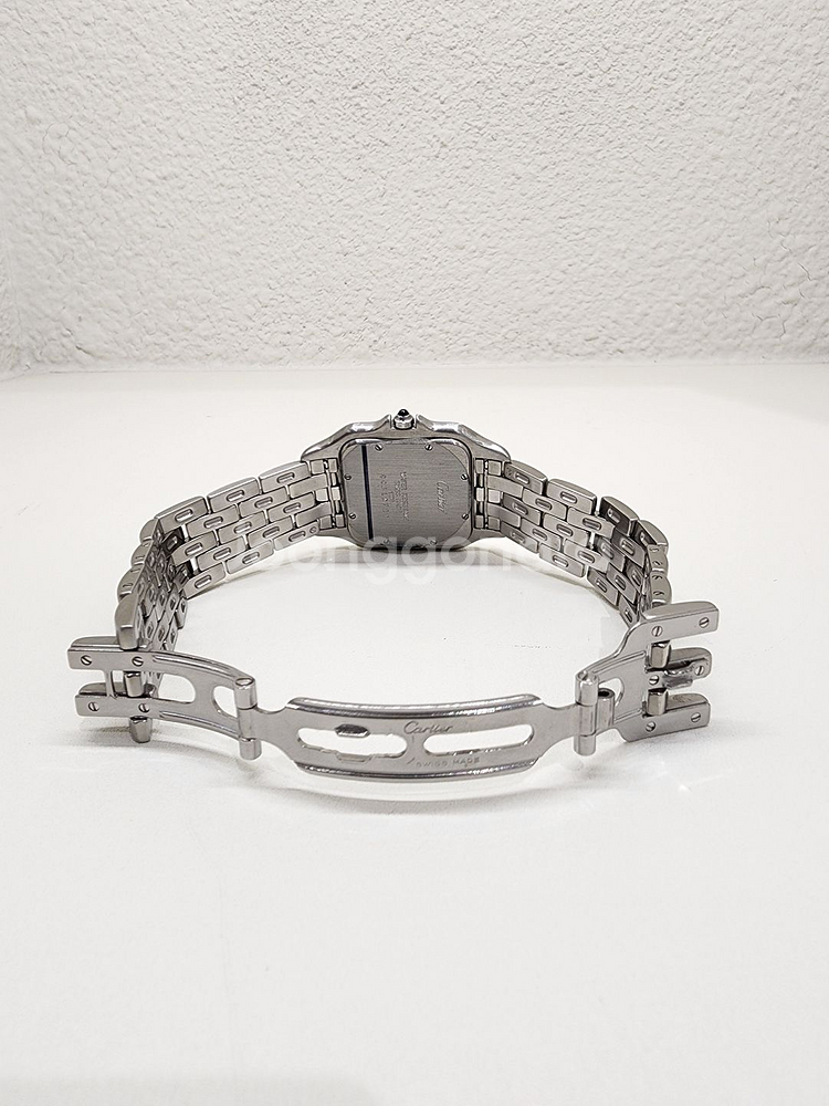 까르띠에 1300 팬더 스틸 쿼츠 라지--5