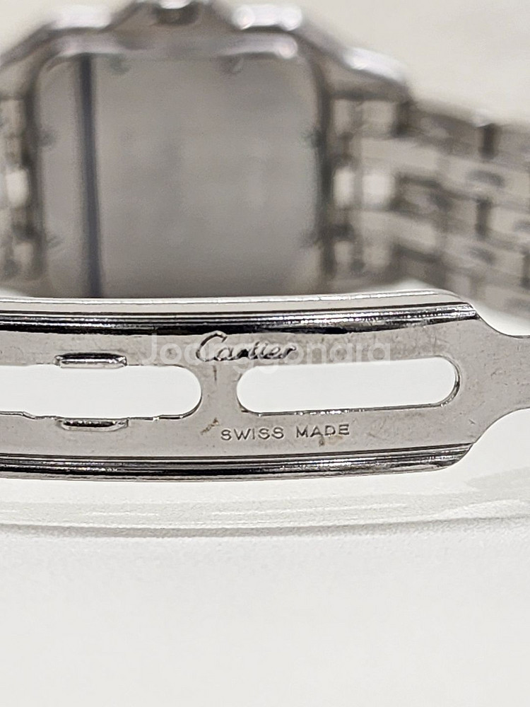 까르띠에 1300 팬더 스틸 쿼츠 라지--6