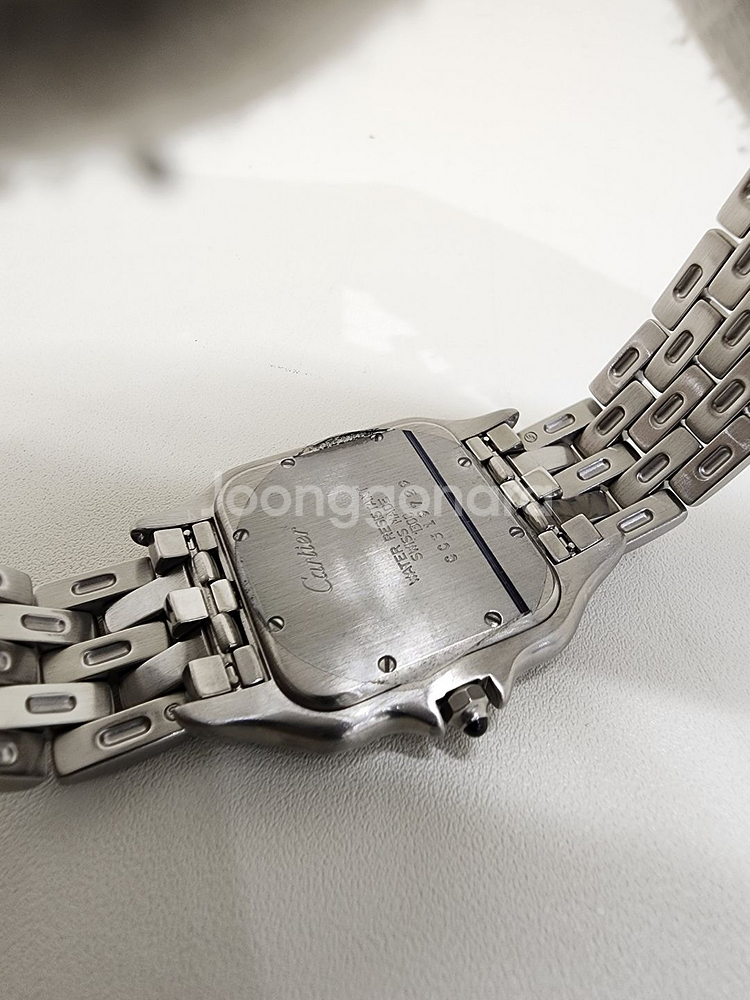 까르띠에 1300 팬더 스틸 쿼츠 라지--7