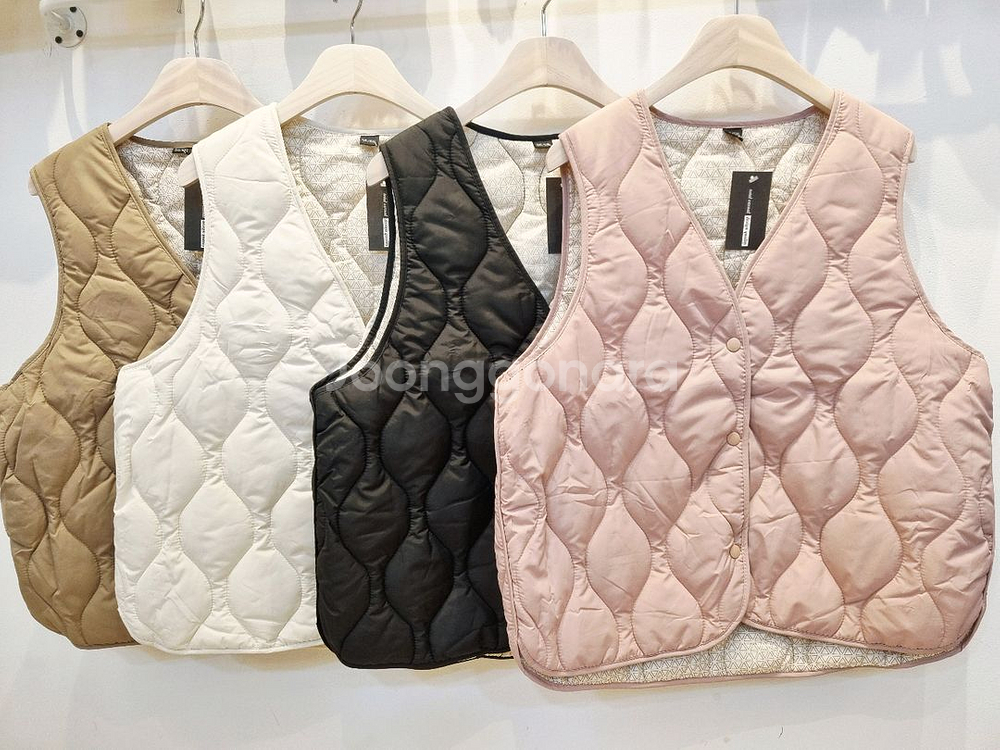 예쁜 여성 퀼팅 조끼 빅사이즈가능 free--0