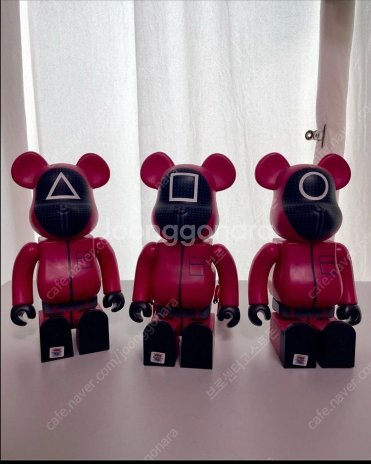 오징어게임 베어브릭 3종 400% 100%--2