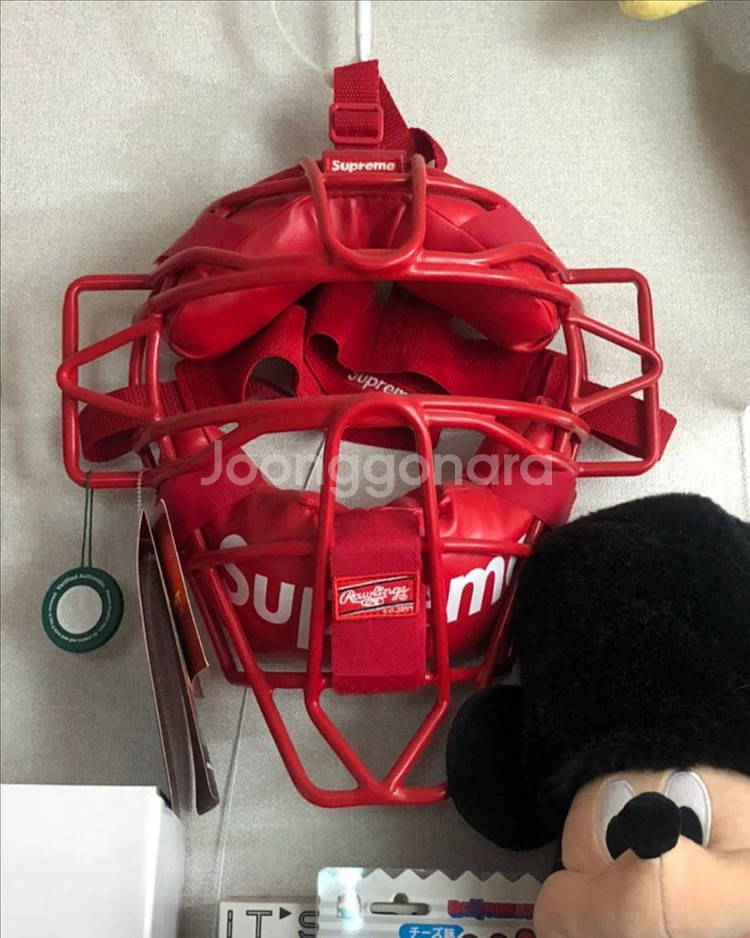 슈프림 롤링스 캐쳐스 마스크 레드--0