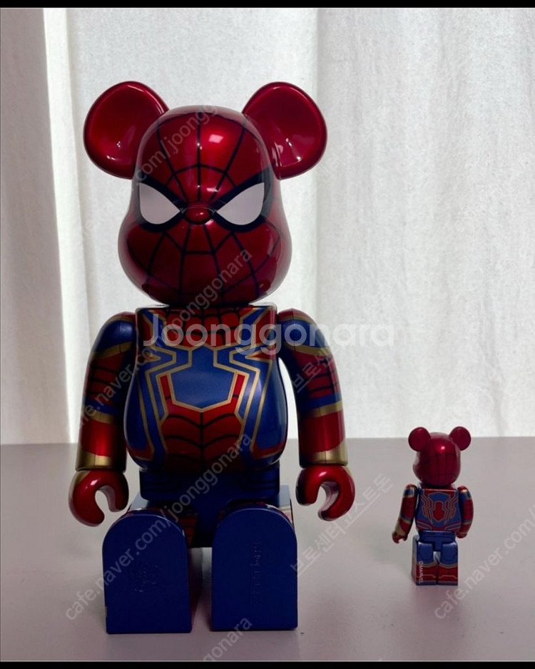 아이언스파이더맨 베어브릭 400% 100%--2