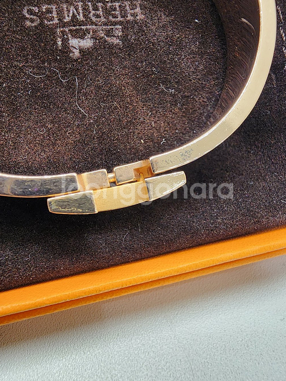 에르메스 블루 메탈 클릭아슈 여성 팔찌 H700001F--6