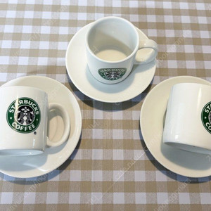 스타벅스 구로고 에스프레소잔 세트 3개 일괄