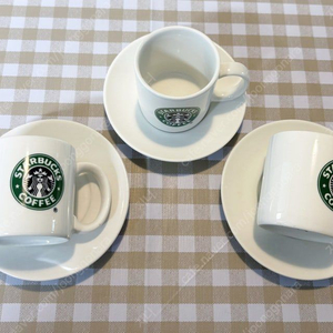 스타벅스 구로고 에스프레소잔 세트 3개 일괄