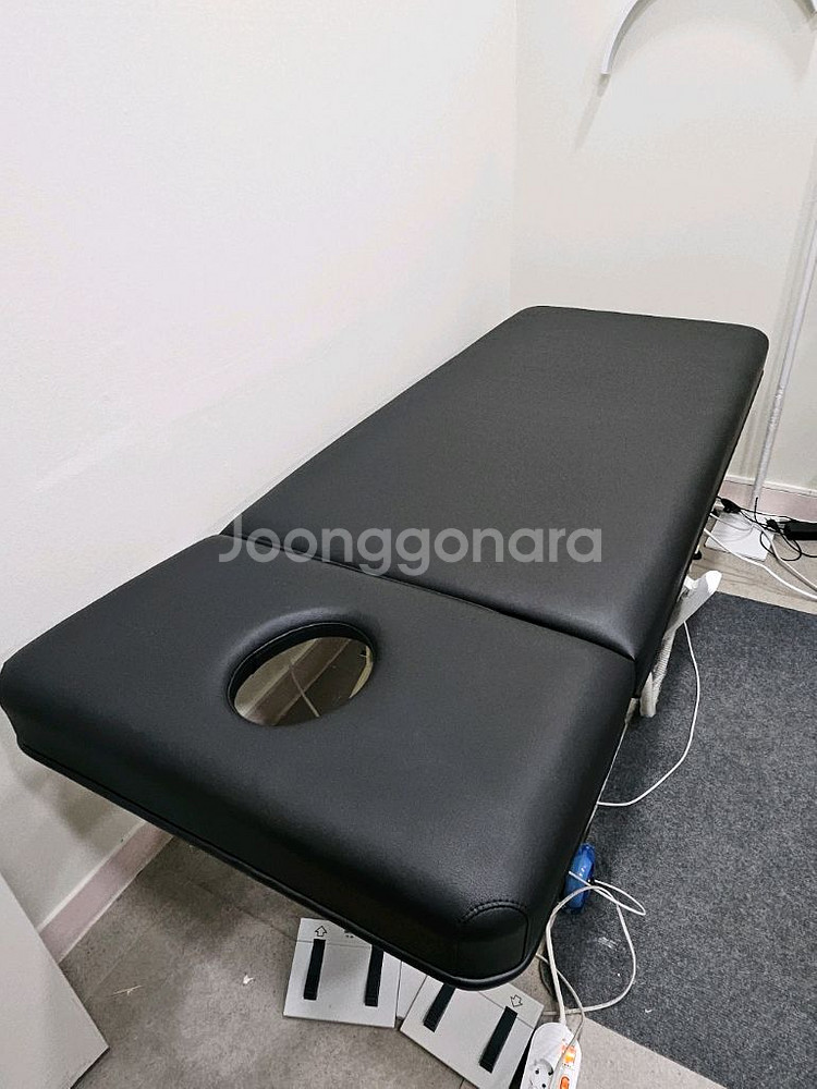 미용 전동베드 온열 높이 각도조절가능--2