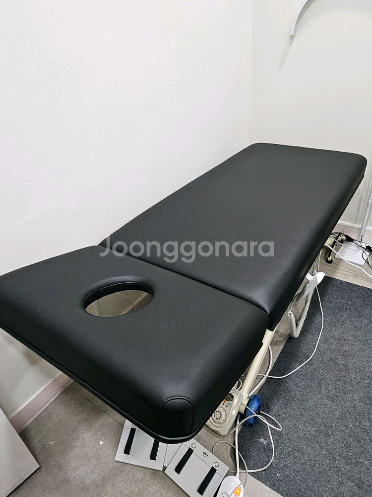미용 전동베드 온열 높이 각도조절가능--3