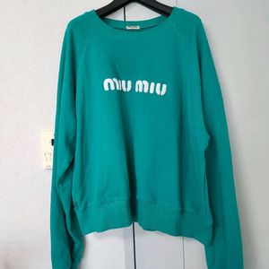 미우 맨투맨 티셔츠